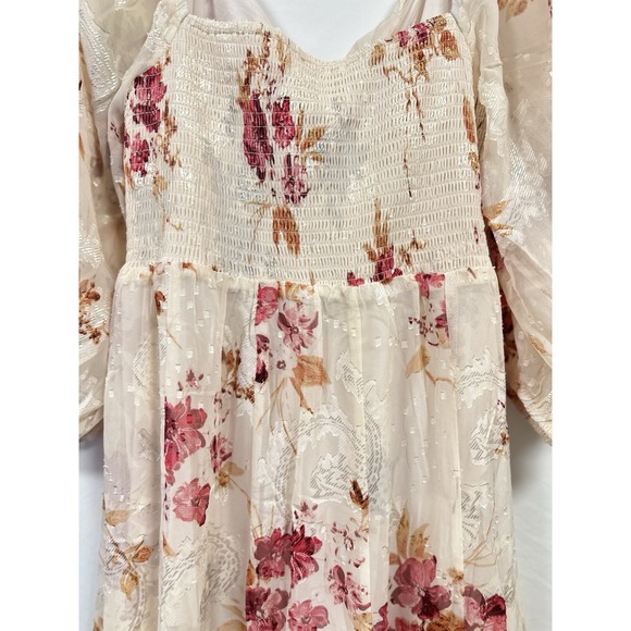 Baltic‎ Born Estefania Maxi Dress in Blush + Pink Floral Medium New With Tags - Picture 7 of 8